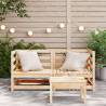 Garden Sofas Corner Set - Solid Pine Wood, 2 pcs | HipoMarket