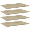 Bookshelf Boards 4 pcs Sonoma Oak 60x40x1.5 cm Engineered Wood Colour sonoma oak Size 60 x 40 x 1.5 cm Quantity in Package 4 