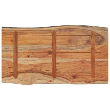 Solid Acacia Live Edge Side Table - 70x40 cm | HipoMarket