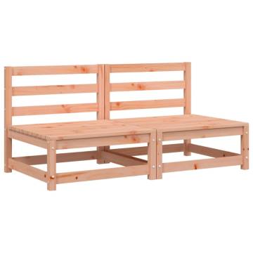 Garden Sofas Armless 2 pcs - Solid Wood Douglas - Hipomarket