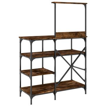 Baker's Rack Smoked Oak - 90x40x132 cm Storage Solution