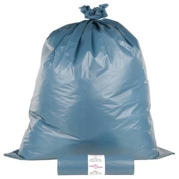 Heavy-Duty Blue Bin Bags 100 pcs - 240L Capacity