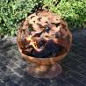 Esschert Design Fire Pit - Laser Cut Birds | Rustic Garden Decor