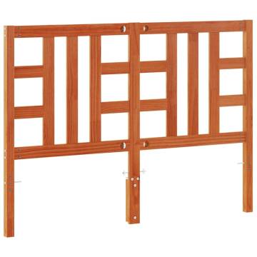 Headboard Wax Brown 150 cm Solid Wood Pine | Hipo Market