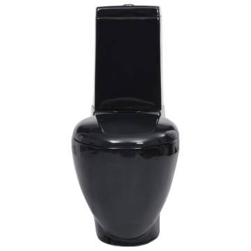 Stylish Black Ceramic Toilet for Modern Bathrooms - Hipomarket