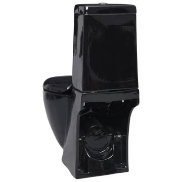 Stylish Black Ceramic Toilet for Modern Bathrooms - Hipomarket