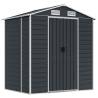 Garden Shed Anthracite 191x130x198 cm - Galvanised Steel