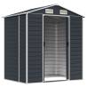 Garden Shed Anthracite 191x130x198 cm - Galvanised Steel