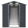 Garden Shed Anthracite 191x130x198 cm - Galvanised Steel