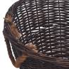 3 Piece Stackable Firewood Basket Set - Dark Brown Willow