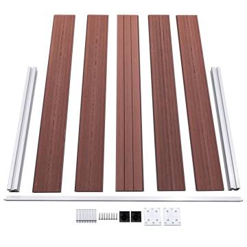 Garden Fence WPC 353x106 cm Brown - Durable & Elegant