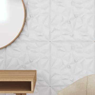 Wall Panels 24 pcs White 50x50 cm XPS 6 m² Amethyst | HipoMarket