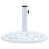 Umbrella Base White 12 kg 48 cm Cast Iron Colour white Size 48 x 48 x 33 cm Quantity in Package 1 