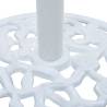 12 kg White Cast Iron Umbrella Base | Sturdy Outdoor Support