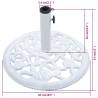 12 kg White Cast Iron Umbrella Base | Sturdy Outdoor Support