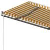 Freestanding Manual Retractable Awning 400x300 cm - Yellow/White