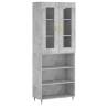 Highboard Concrete Grey | Stylish Engineered Wood Storage