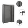 Folding Wardrobes 2 pcs Grey - Space-Saving Storage Solution