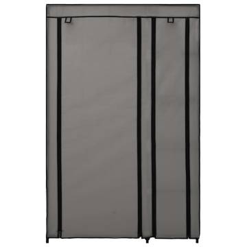 Folding Wardrobes 2 pcs Grey - Space-Saving Storage Solution