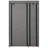 Folding Wardrobes 2 pcs Grey - Space-Saving Storage Solution