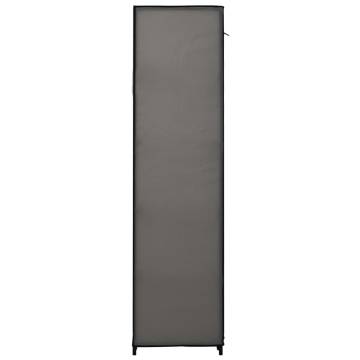 Folding Wardrobes 2 pcs Grey - Space-Saving Storage Solution