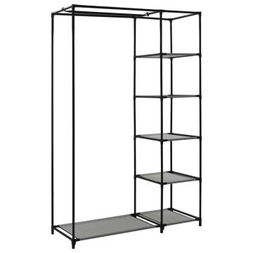 Folding Wardrobes 2 pcs Grey - Space-Saving Storage Solution