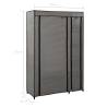 Folding Wardrobes 2 pcs Grey - Space-Saving Storage Solution