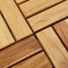 30 pcs Solid Wood Teak Decking Tiles - 30x30 cm | HipoMarket