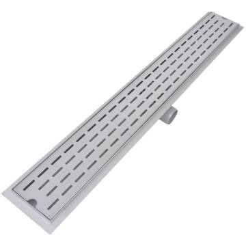 Linear Shower Drain 2 pcs 930x140 mm Stainless Steel - Hipomarket