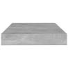 Bookshelf Boards 4 pcs Concrete Grey | Engineered Wood Storage