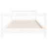 Kids Bed Frame White 90x190 cm - Solid Pine Wood Design