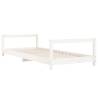 Kids Bed Frame White 90x190 cm - Solid Pine Wood Design