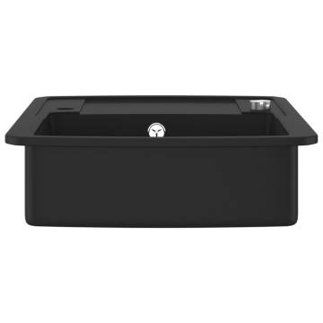 Granite Kitchen Sink Single Basin Black | Timeless Design