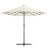 Outdoor Parasol with Aluminium Pole - 460x270 cm Sand