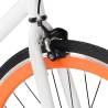 Fixed Gear Bike White and Orange 700c 59 cm | Hipomarket UK