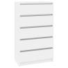 High Gloss White Drawer Cabinet - Elegant Storage Solution