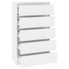 High Gloss White Drawer Cabinet - Elegant Storage Solution