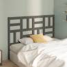 Stylish Grey Bed Headboard - Solid Wood Pine 166x4x104 cm