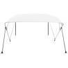 4 Bow Bimini Top White 243x196x137 cm - Durable & UV Resistant