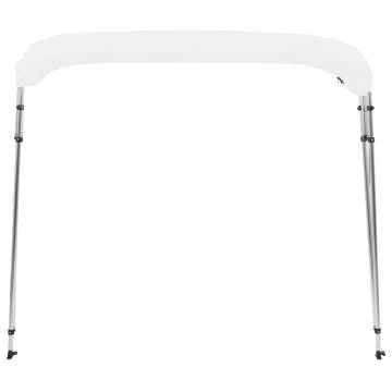 4 Bow Bimini Top White 243x196x137 cm - Durable & UV Resistant