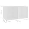 Stylish White TV Cabinets - 4 pcs - Versatile Design