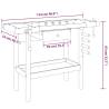 Workbench with Drawer & Vices - Solid Acacia Wood 124x52 cm