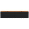 Garden Storage Box Black 220x50 cm - Stylish & Durable