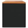 Garden Storage Box Black 220x50 cm - Stylish & Durable