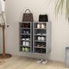 Shoe Cabinets 2 pcs Concrete Grey - Stylish Storage Solution