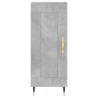 Stylish Highboard Concrete Grey | 34.5x34x180 cm Engineered Wood