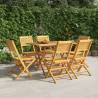 Folding Garden Chairs 6 pcs 47x62x90 cm Solid Wood Teak Quantity in Package 6 Model without armrest 