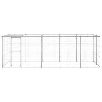 Galvanised Steel Outdoor Dog Kennel - 12.1 m² | HipoMarket UK