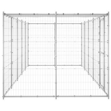 Galvanised Steel Outdoor Dog Kennel - 12.1 m² | HipoMarket UK