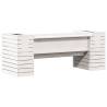 Planter Bench White - 2-in-1 Garden Seat & Planter | Hipomarket